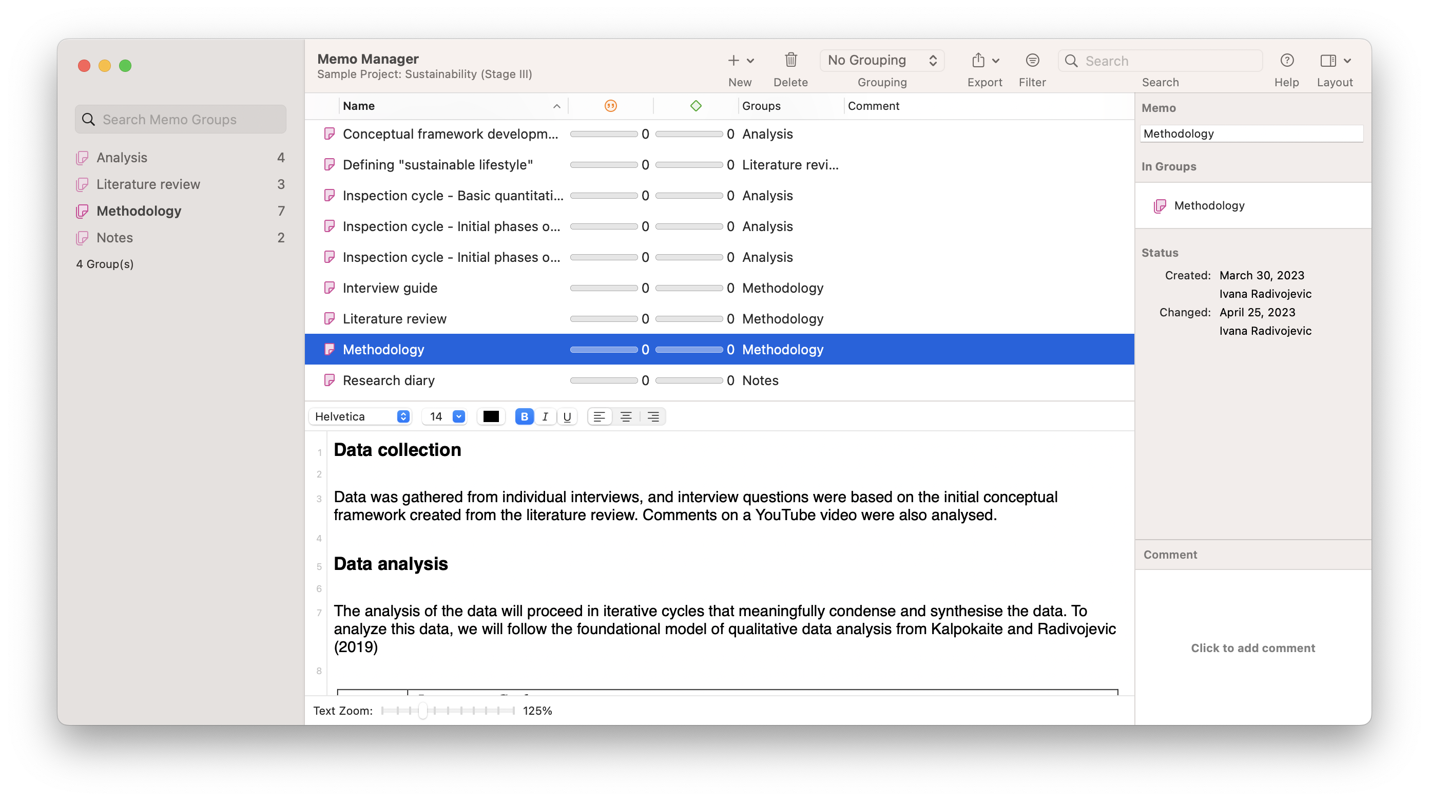 how is procedural rigour demonstrated in a research report