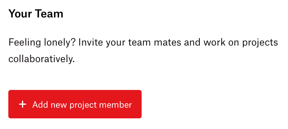 Figure 1: Invite your team mates