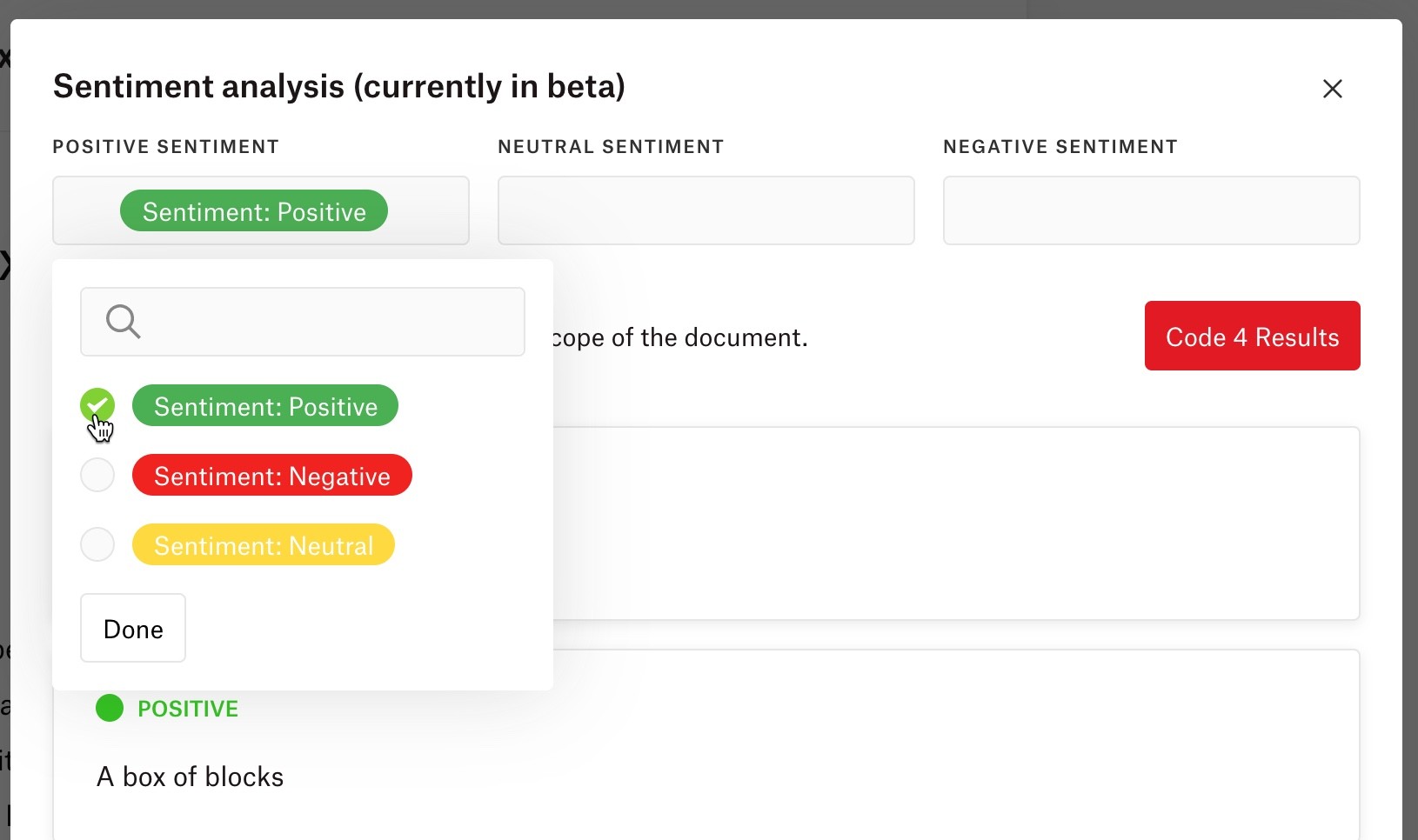 Figure 4. Inserting codes for sentiment analysis